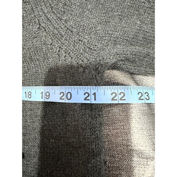 Patagonia Lambswool Crewneck Sweater Mens Medium Gray Striped Long Sleeve - Picture 6 of 6